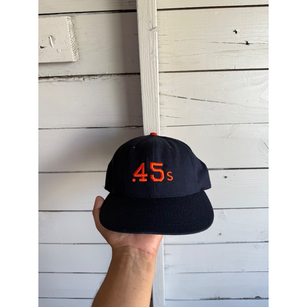 Roman Pro Houston Colt .45s Baseball Hat Navy Orange Vintage MLB Cap